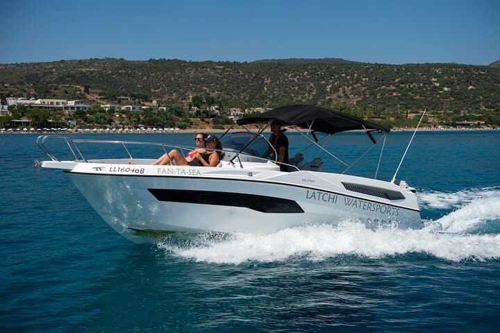 Akamas Blue Lagoon: 250HP Karnic SL702 Private Boat Hire from Latchi photo 4