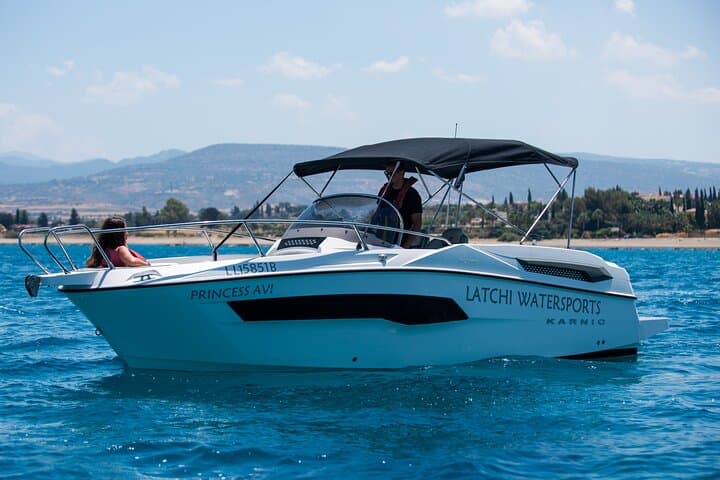 Paphos Luxury Speedboat to Blue Lagoon, Akamas & Manolis Caves