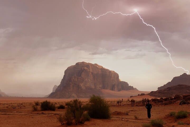 Wadi Rum Full-Day Jeep Tour with Overnight Bedouin Camp — Jeep, Dunes & Zarb photo 4