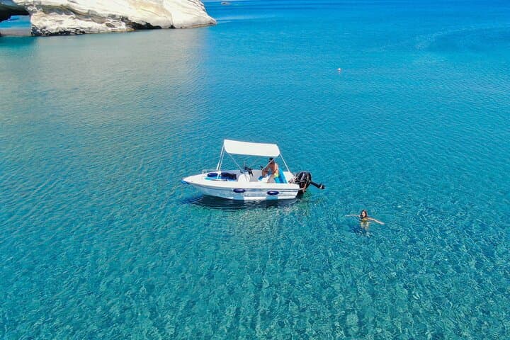 Milos Boat Rental (No License) — Explore Hidden Beaches & Sea Caves photo 2