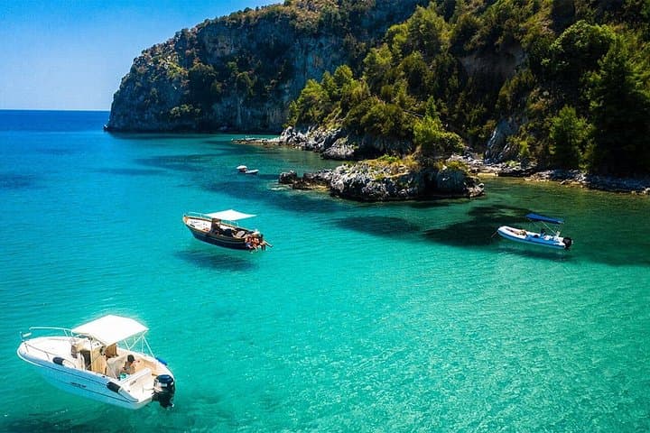 Capo Palinuro Myth Coast Boat Tour: Blue Grottoes, Sulphurous Coves & Swim Stops photo 3