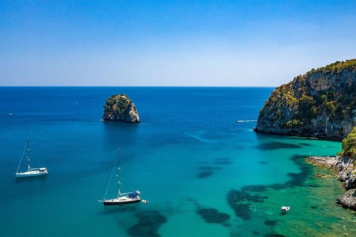 Capo Palinuro Myth Coast Boat Tour: Blue Grottoes, Sulphurous Coves & Swim Stops photo 2