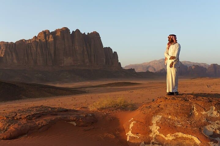 Wadi Rum Full-Day Jeep Tour with Overnight Bedouin Camp — Jeep, Dunes & Zarb photo 5