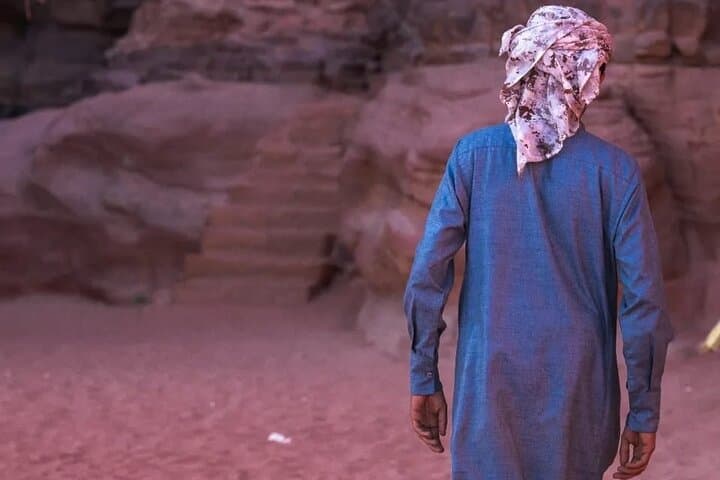 Wadi Rum Full-Day Jeep Tour with Overnight Bedouin Camp — Jeep, Dunes & Zarb photo 6