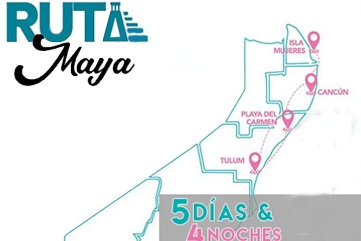 5-Day Mexican Caribbean Route: Isla Mujeres, Tulum, Coba & Chichén Itzá from Cancún