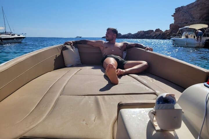 Rent a License-Free Boat in Sant Antoni, Ibiza — Explore Coves & Sunset Cruises photo 4