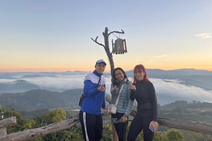 Cloud Hunting at Dawn in Da Lat: Sunrise, Cau Dat Tea Hill & Wind Turbines photo 3