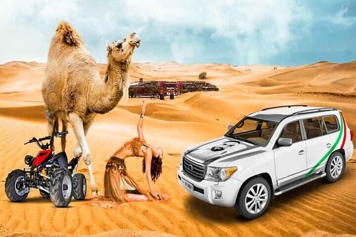 Dubai Evening Desert Safari: Dune Bashing, Camel Rides & Sunset BBQ