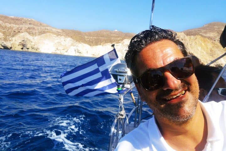 Santorini Caldera Sunset Catamaran: Semi-Private Sail, Volcano Hot Springs & Dinner photo 6