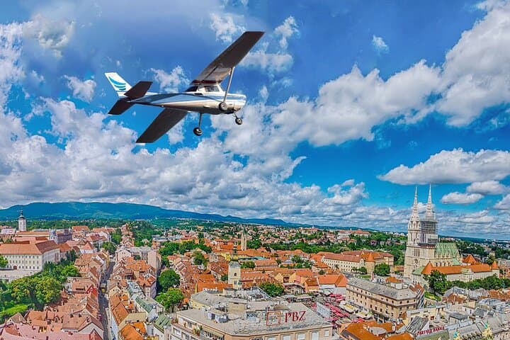 Private Panoramic Flight Over Zagreb — 25–30 Minute Cessna City Air Tour