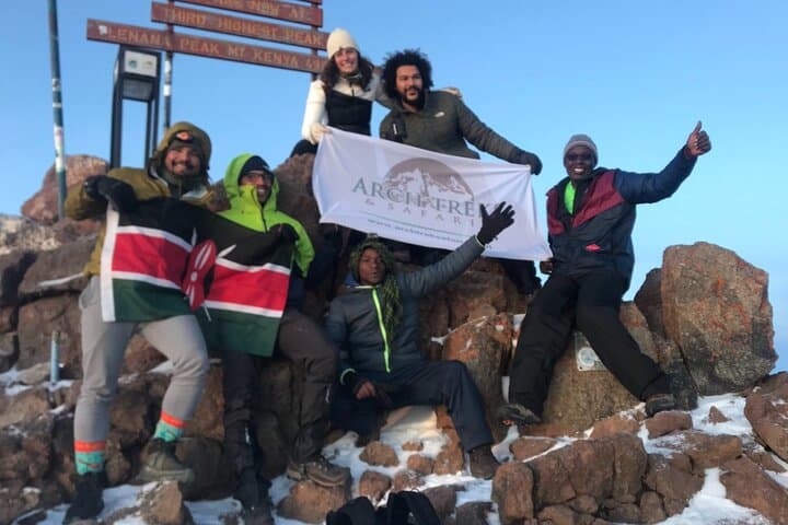 5-Day Mount Kenya Naromoru–Chogoria Traverse: Summit Point Lenana at Sunrise photo 4