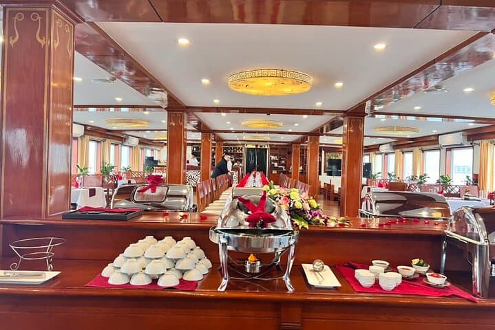 Crown Legend 2-Day Halong Bay Cruise — Overnight to Sung Sot, Luon Cave & Titov Island photo 2