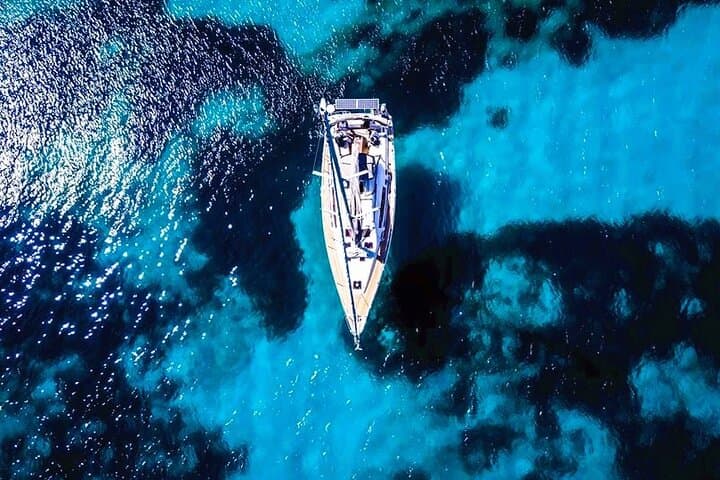 Santorini Caldera Sunset Catamaran: Semi-Private Sail, Volcano Hot Springs & Dinner photo 2