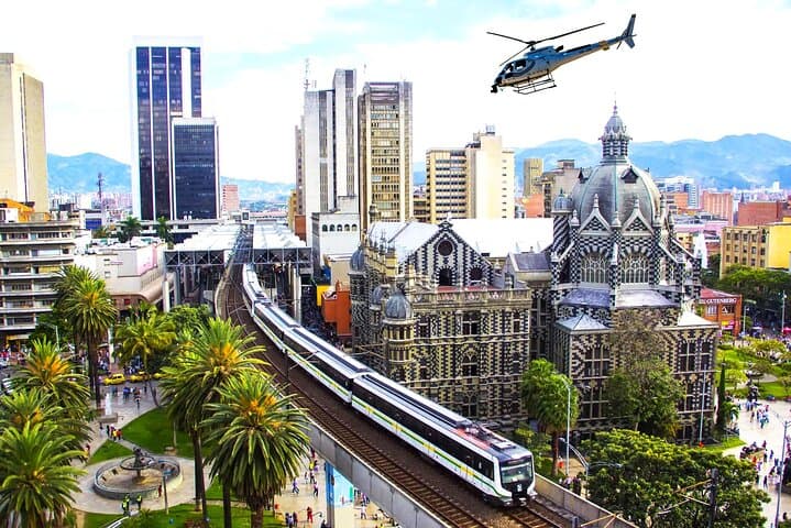 Medellín From Above and Below: Helicopter Overflight, Comuna 13 Graffiti & Pueblito Paisa Private Tour photo 1