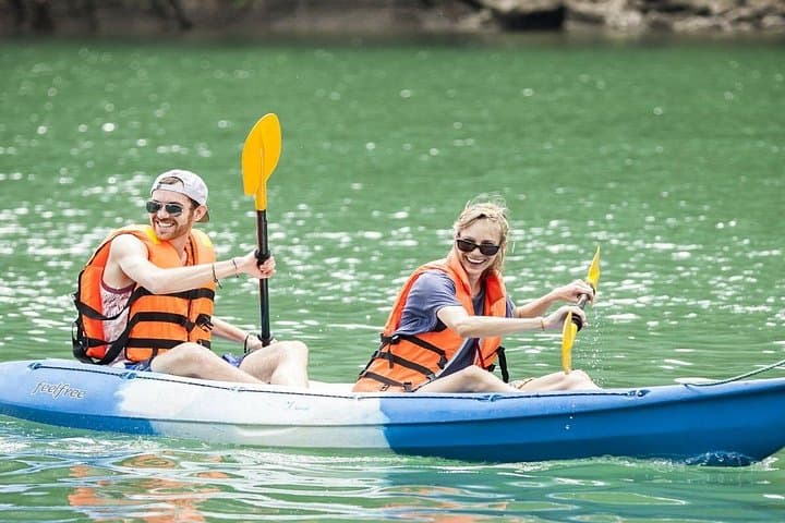 Lan Ha and Halong Bay Day Cruise: Kayak, Swim & Sunset from Hanoi photo 1