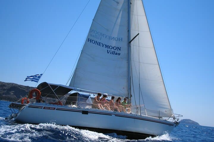 Private Santorini Sailing Cruise from Oia with BBQ, Wine & Snorkel photo 5