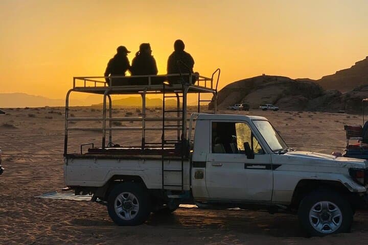 Wadi Rum Full-Day Jeep Tour and Overnight Bedouin Camp Experience