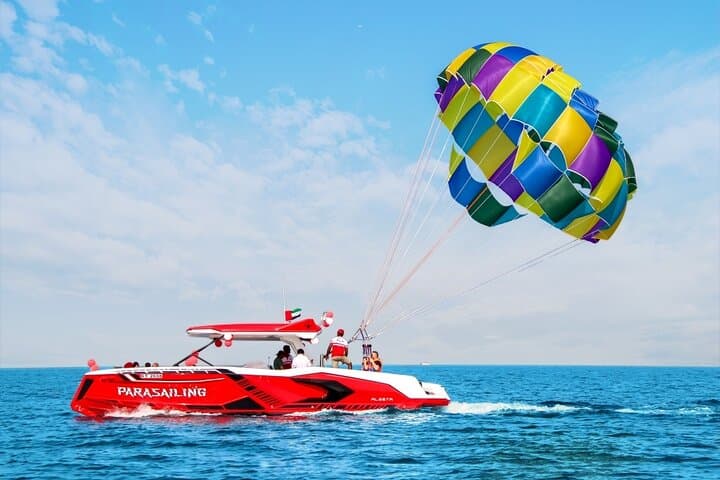 Parasailing Dubai: Palm Jumeirah & JBR Beach Aerial Ride photo 3