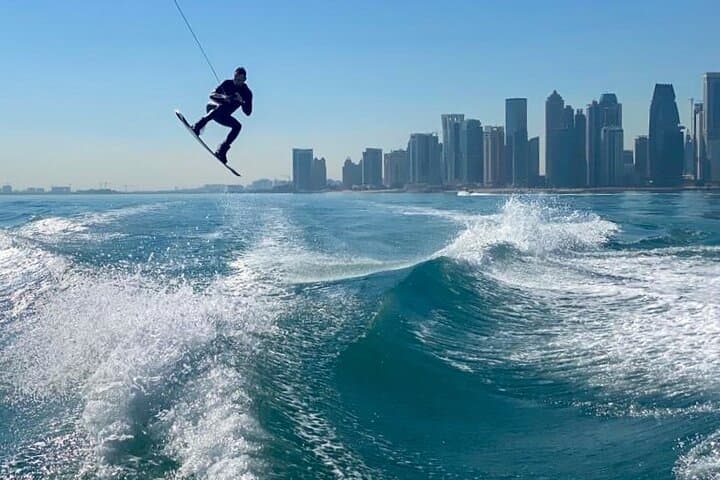 Private Wakesurfing and Wakeboarding Along Doha's Skyline photo 6