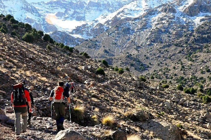 3-Day Mount Toubkal Trek with Agafay Desert Dinner Experience