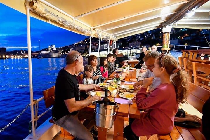Sunset Gastro Cruise Around Dubrovnik Old Town: Dinner Aboard a Traditional Wooden Boat photo 3