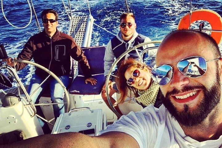 Santorini Private Sailing & Sommelier Wine Tasting — Caldera Cruise, Swim & Sunset photo 5