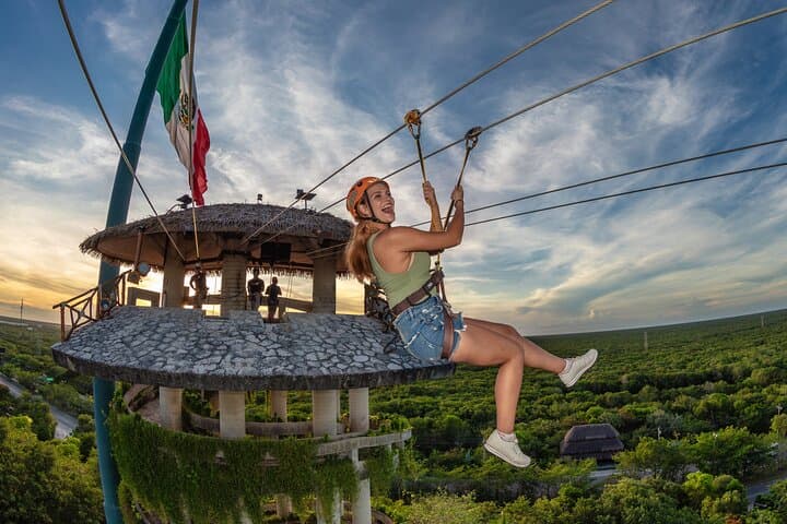 Xplor Park High-Adrenaline Day: Ziplines, Cenotes & Amphibious Vehicles from Cancun photo 2