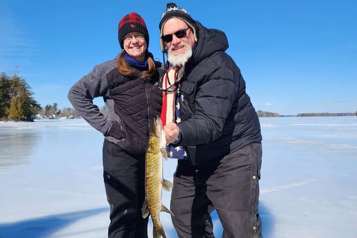 Bangor Icefishing on Pushaw Lake — Guided Half-Day Shelter Trip photo 3