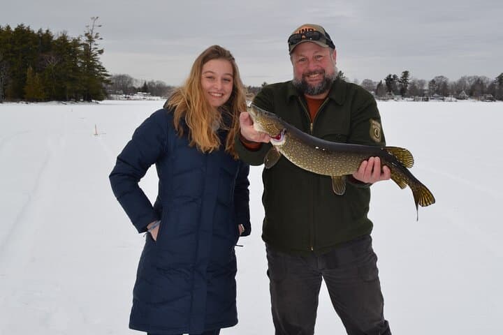 Bangor Icefishing on Pushaw Lake — Guided Half-Day Shelter Trip