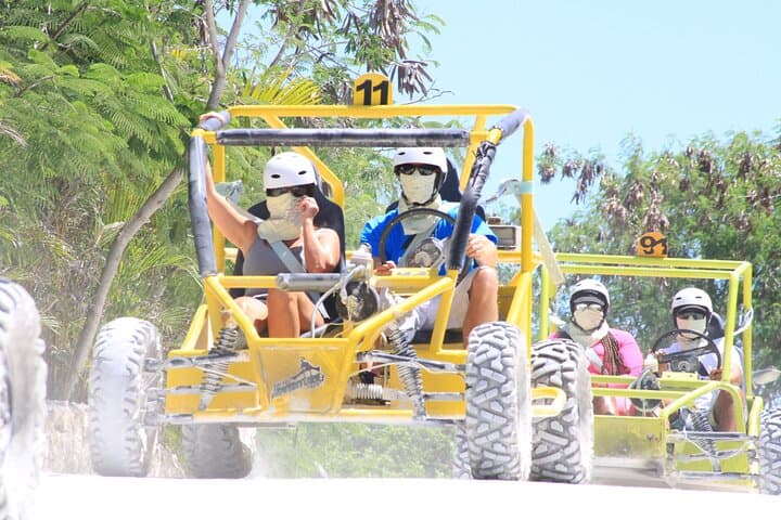 Punta Cana Thrills: Buggy Dune Tour, Blue Cenote & Waterfall Pool at Bavaro Adventure Park