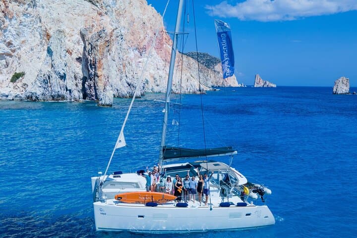 Full-Day Catamaran Cruise to Kleftiko, Poliegos & Milos (Lunch Included) photo 4