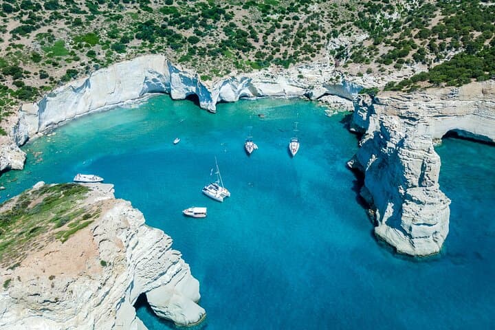Full-Day Catamaran Cruise to Kleftiko, Poliegos & Milos (Lunch Included) photo 2