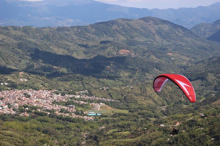Paragliding Over Medellín Waterfalls: Tandem Flight in Antioquia Mountains photo 2