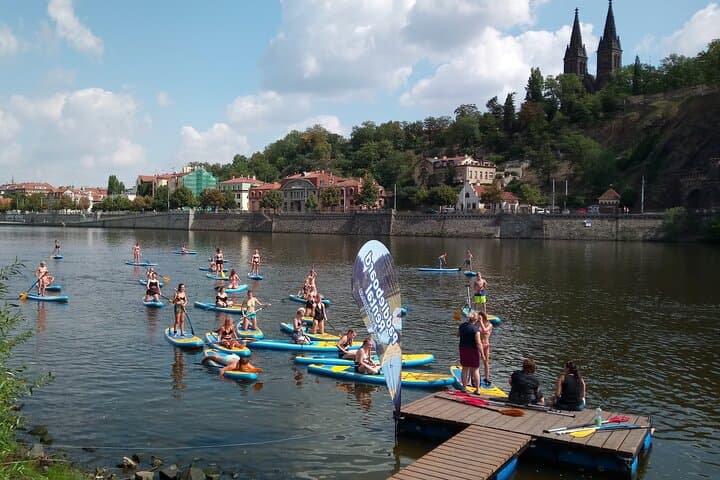 Paddleboard the Vltava: Kampa Island SUP Rental with Castle Views