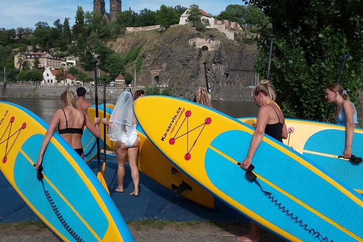 Paddleboard the Vltava: Kampa Island SUP Rental with Castle Views photo 5