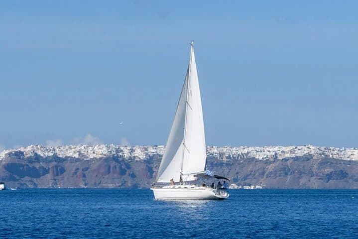 Santorini Private Sailing & Sommelier Wine Tasting — Caldera Cruise, Swim & Sunset