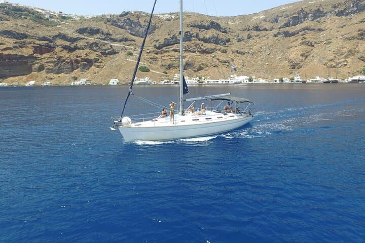 Santorini Private Sailing & Sommelier Wine Tasting — Caldera Cruise, Swim & Sunset photo 3