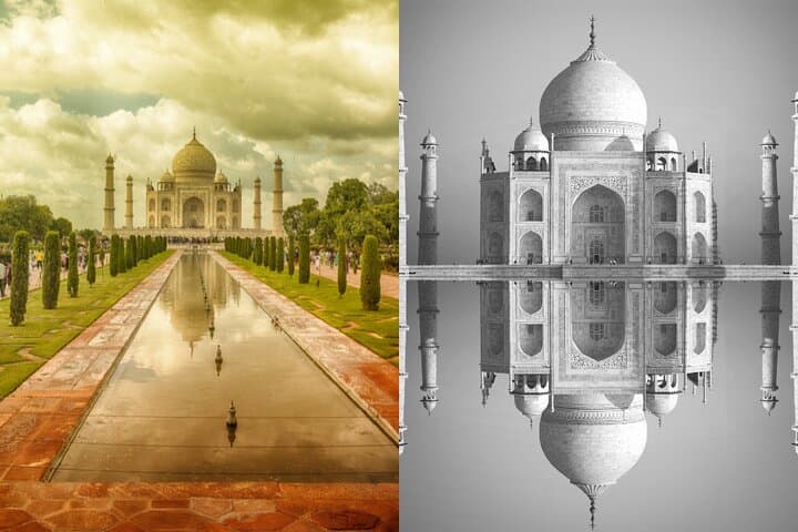 Overnight Taj Mahal Sunrise & Sunset Tour from Delhi — Private Agra Excursion