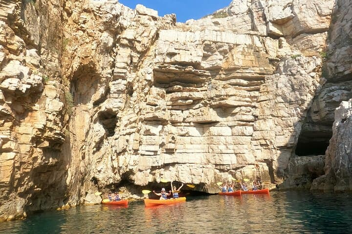 Pula Sea Cave Kayak Tour — 3 Islands, Cliff Jumping & Snorkeling