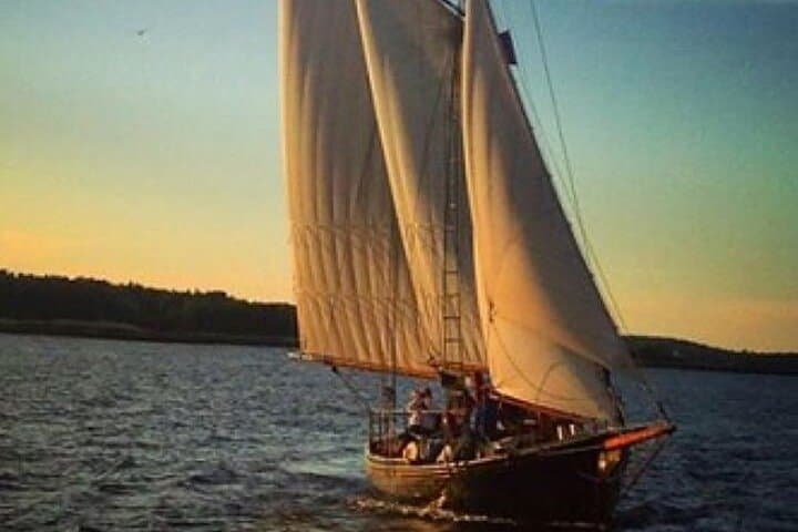 Sunset on the Schooner Applejack: Boothbay Harbor Windjammer Cruise