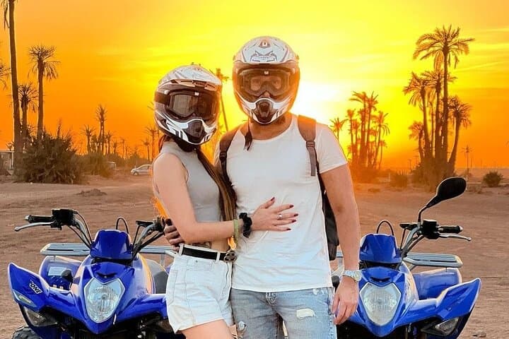 Sunset Quad Biking Around Marrakech: Palmeraie, Dry Valleys & Berber Villages photo 3