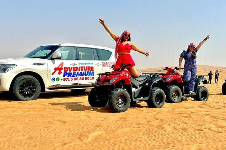 Dubai Red Dunes Desert Safari: Quad Biking, Camel Ride & 5-Star BBQ Experience
