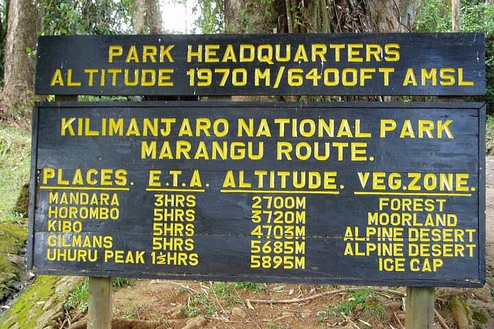 5-Day Kilimanjaro Climb: Marangu Route to Uhuru Peak (Moshi)