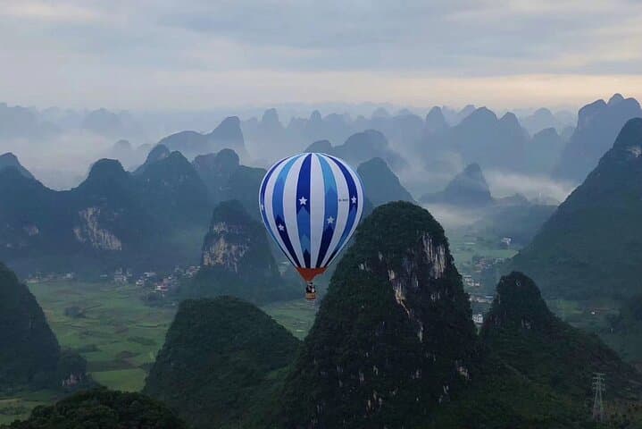 Sunrise Hot Air Balloon Over Yangshuo Karst Peaks — Half-Day Private Flight photo 2