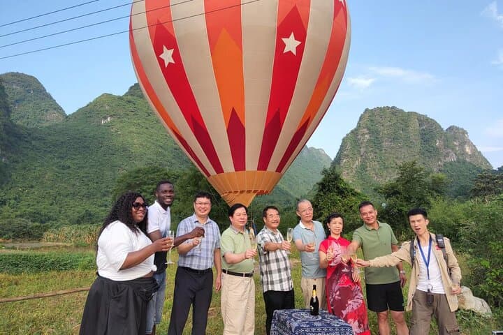 Sunrise Hot Air Balloon Over Yangshuo Karst Peaks — Half-Day Private Flight photo 5