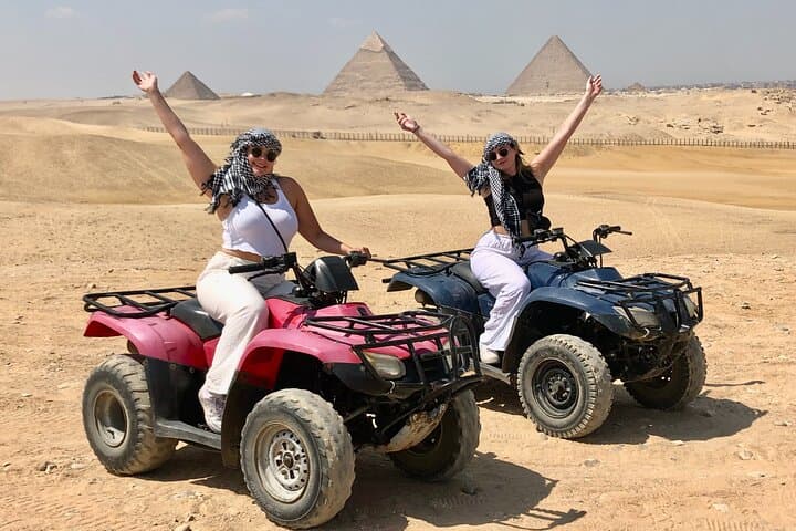 Giza Pyramids Private Luxury Tour: Pyramids, Sphinx, ATV & Camel Experience