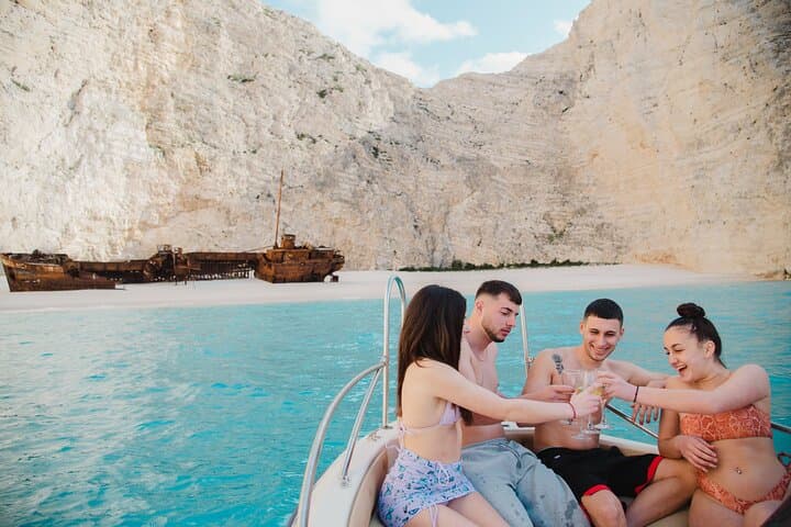 Private Speedboat to Shipwreck Cove (Navagio Beach) — Zakynthos Turtle, Caves & Snorkel Day Trip photo 3