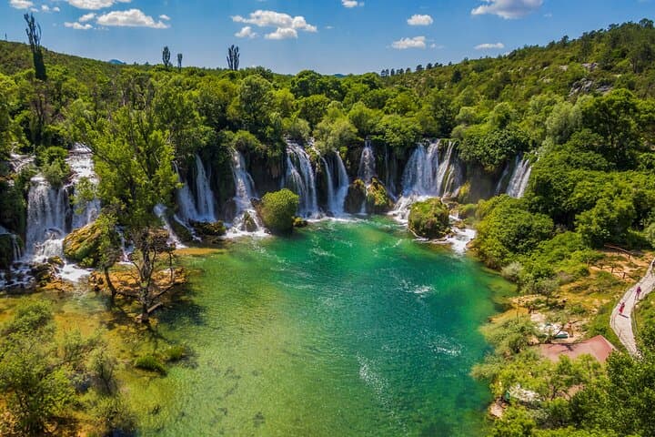 Kravice Waterfalls, Mostar & Pocitelj Day Tour from Dubrovnik: Waterfalls, Old Bridge and Medieval Tower
