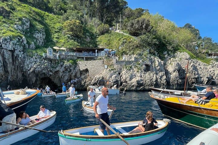 Private Capri Boat Tour: Blue Grotto, Faraglioni & Aperitivo Swim photo 4