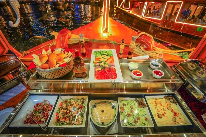Dubai Marina Luxury Dinner Cruise: Evening Buffet, Live Entertainment & Skyline Views